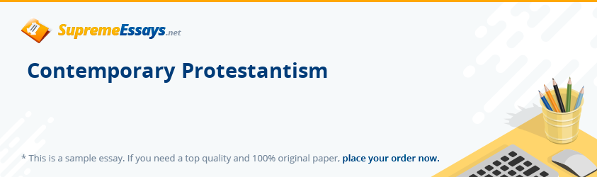 Contemporary Protestantism
