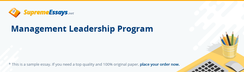 Management Leadership Program